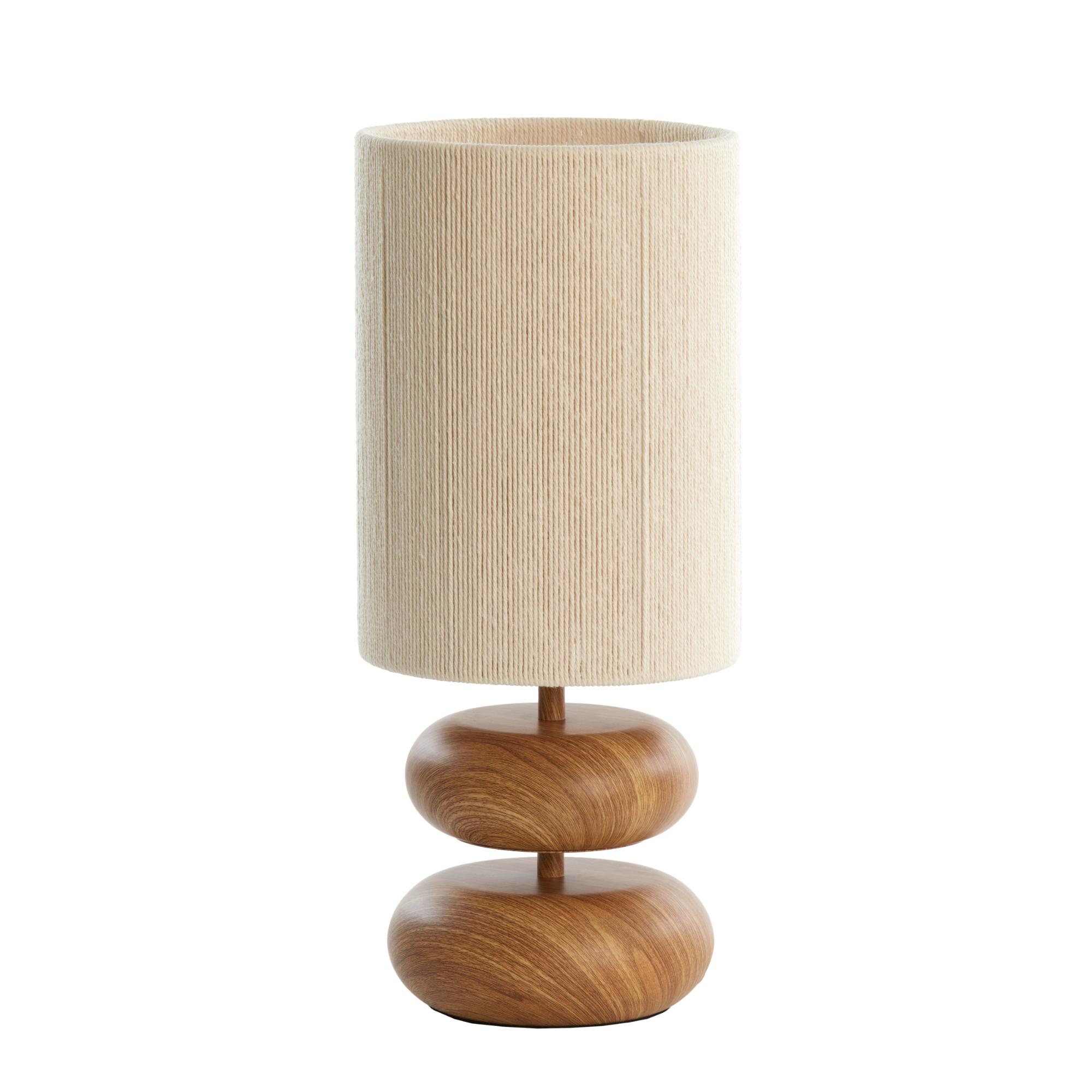 Light & Living tafellamp Danialo - naturel - Ø22cm