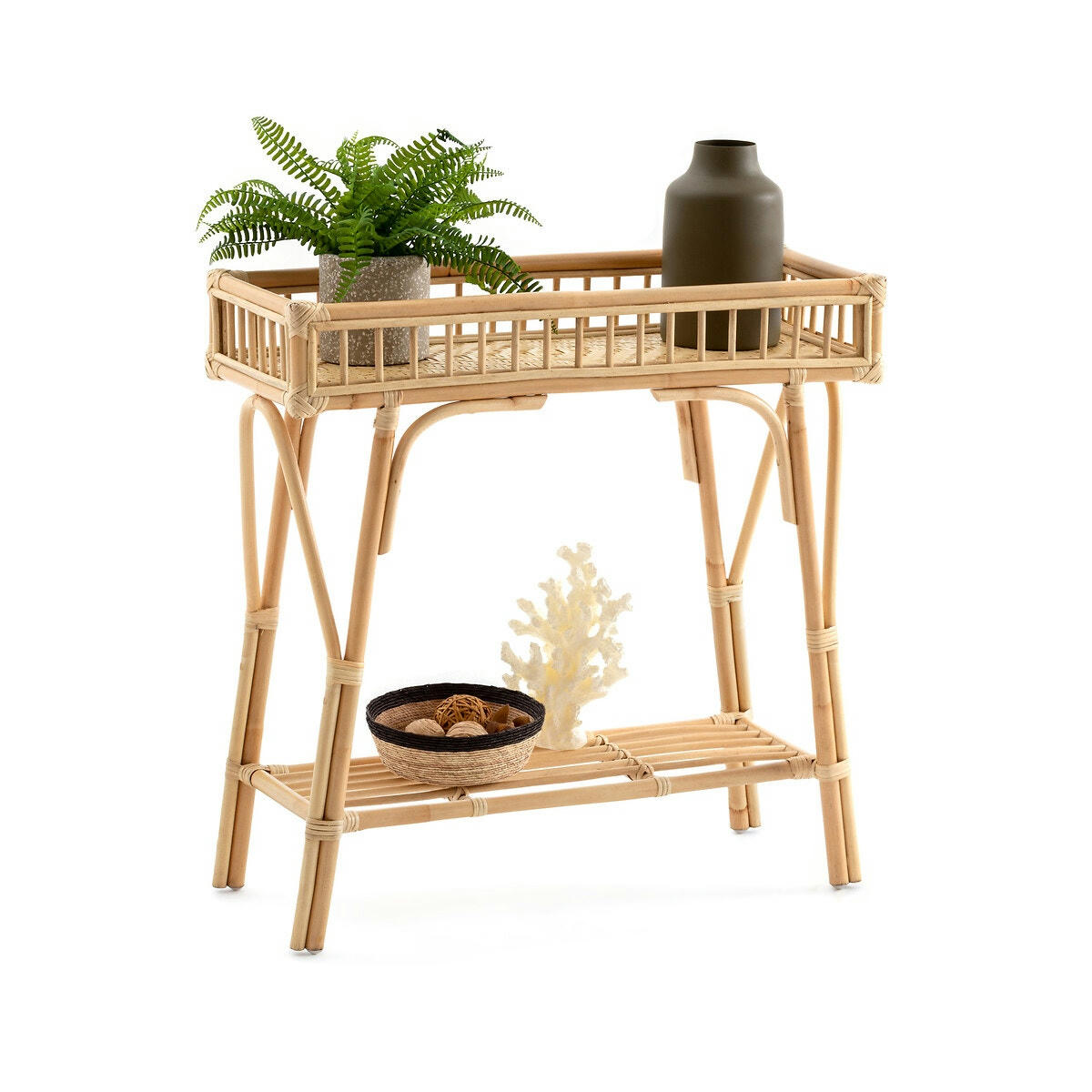 Console en rotin et bambou, Nyla