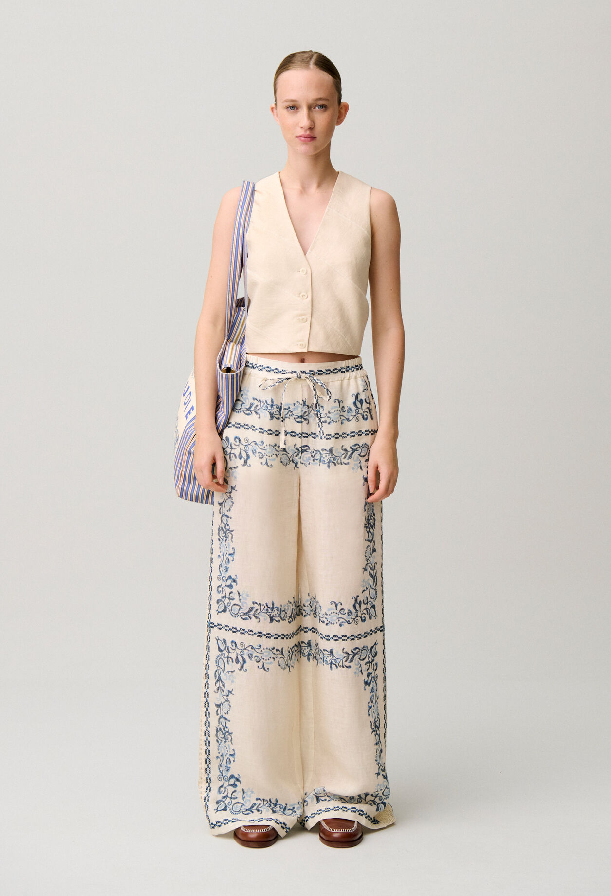 Pantalon fluide lin