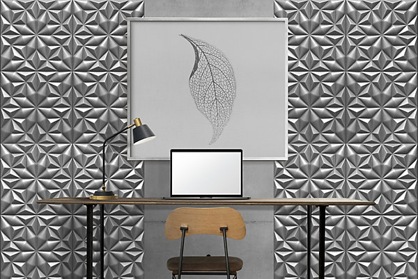 Panneaux de plafond et panneaux muraux Decoratif 3D Onyx Gris 5m² / 20pièces