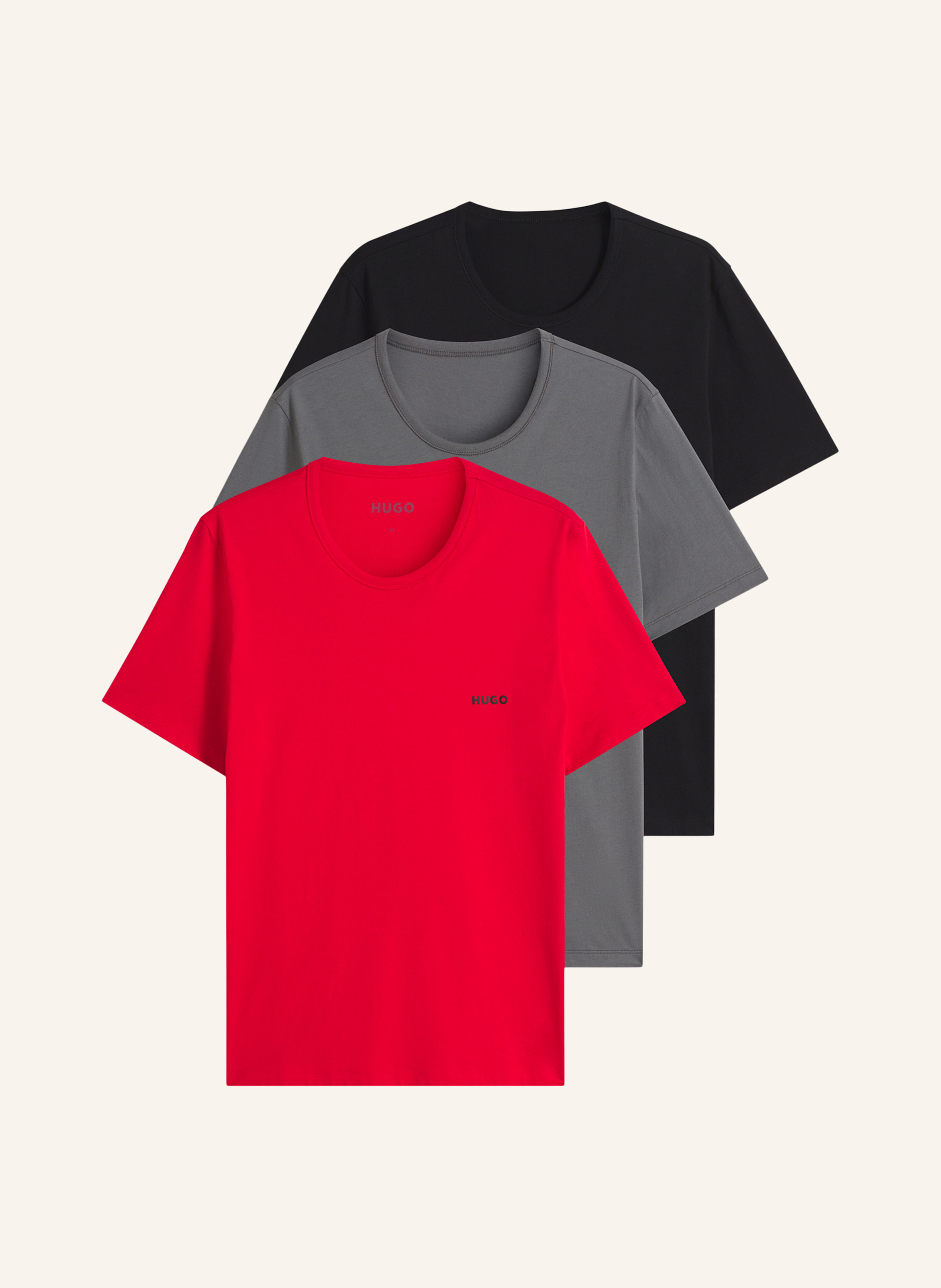 HUGO 3Er-Pack T-Shirts T-SHIRT RN TRIPLET P Regular Fit