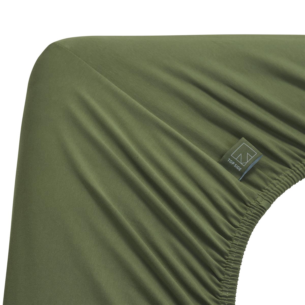 Beddinghouse Dutch Design topper hoeslaken Organic Lycra TD - 90x220 cm - groen