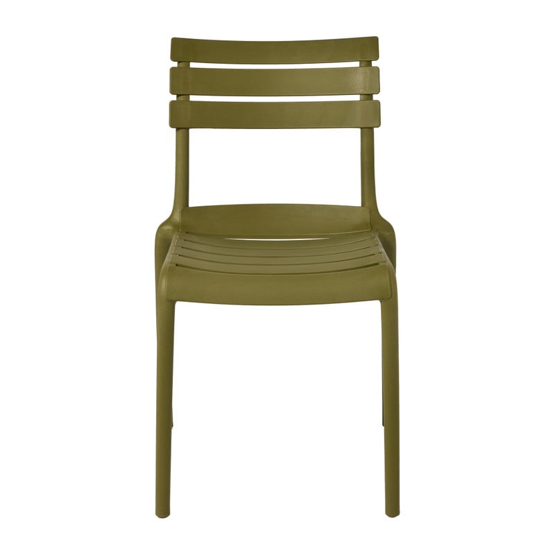 Stapelbare tuinstoel Napoli - groen - 83x55x48 cm