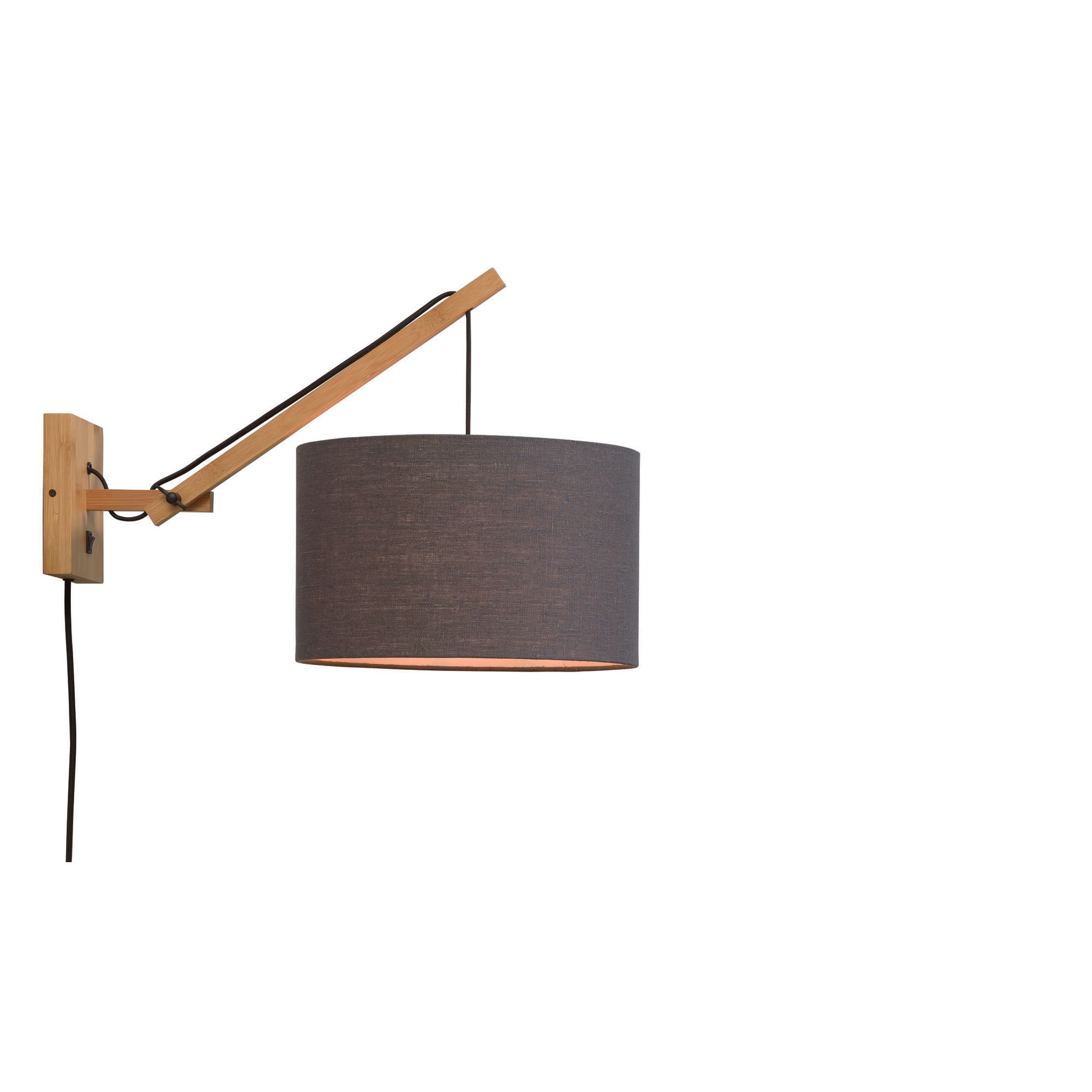 GOOD&MOJO wandlamp Andes - bruin - Ø32cm