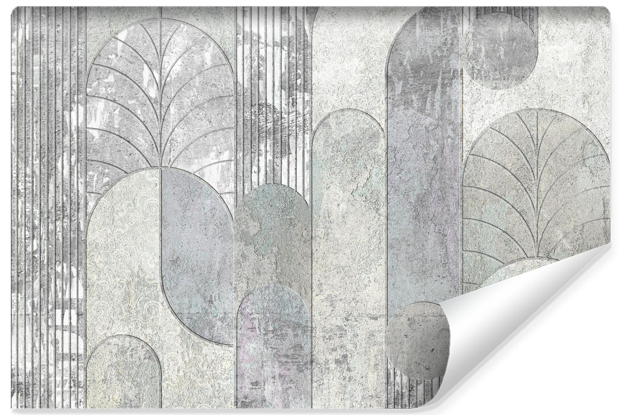 Fototapeta Wzór Geometryczny Na Betonie Mural 90x60cm