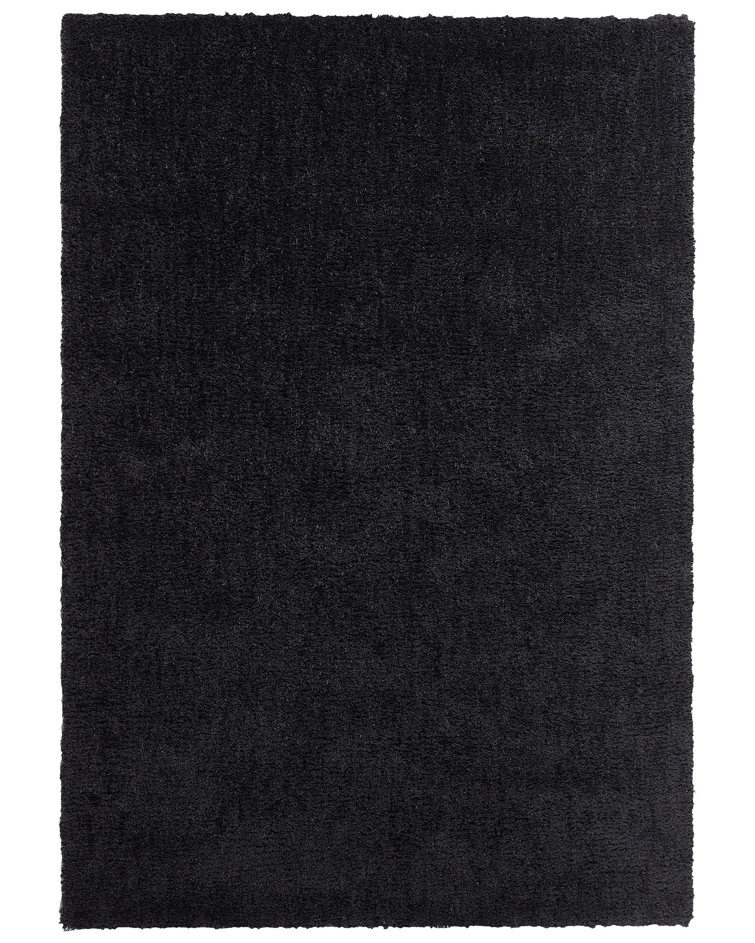 Dywan gruby miękki 160x230 cm czarny
