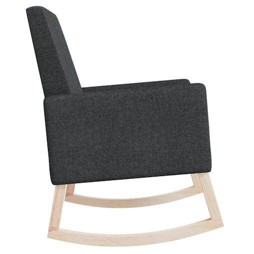 NNEVL Rocking Chair Black Fabric