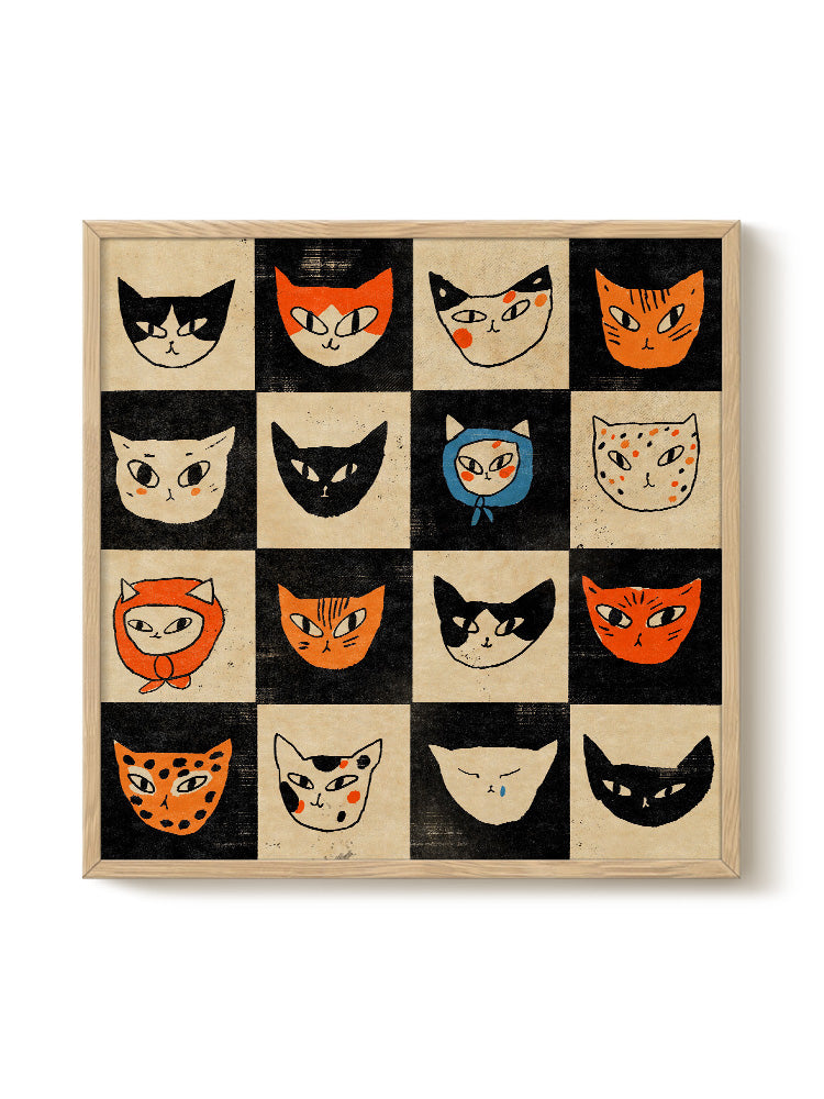 Enikő Eged - Cat Bingo - PSTR studio Kunst Poster