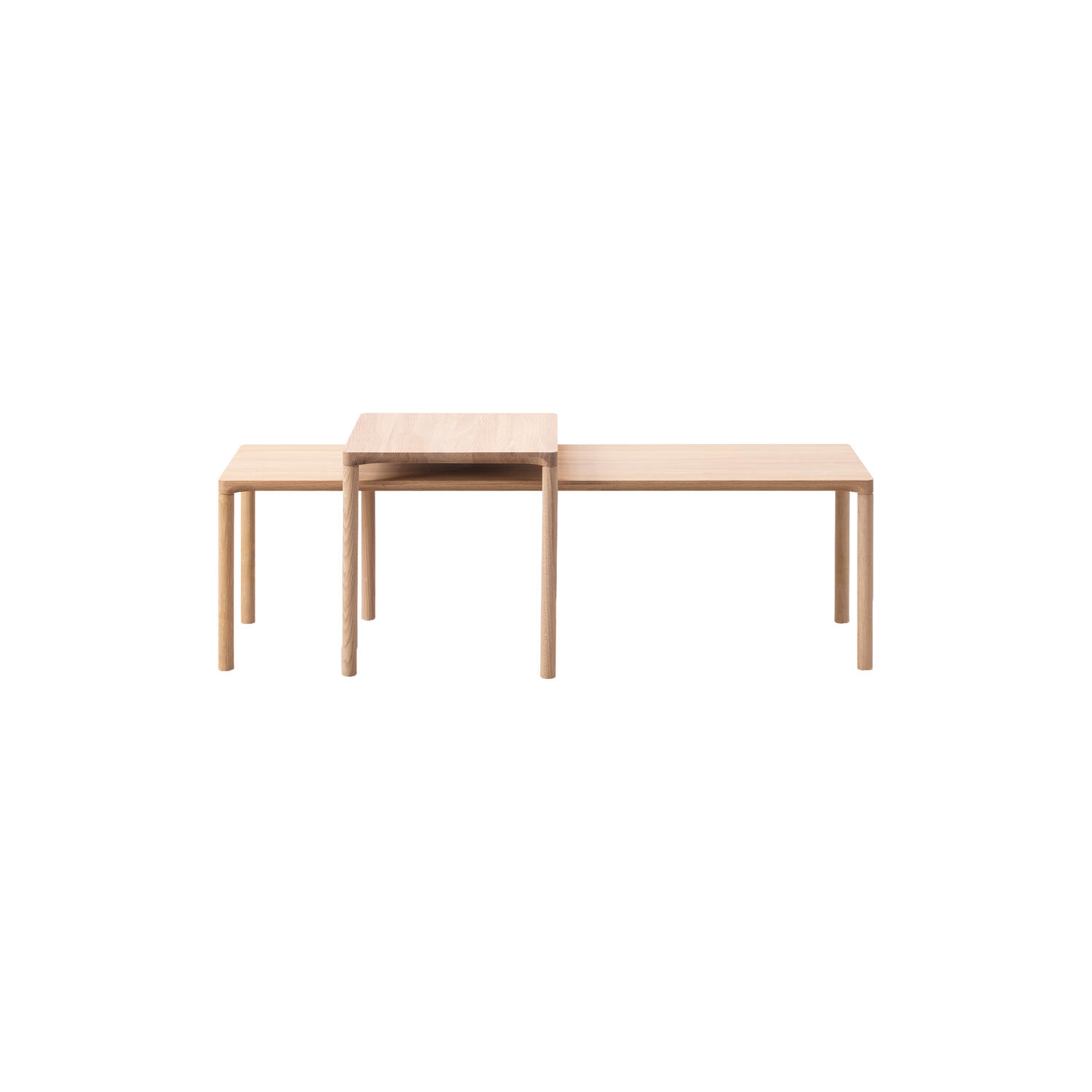 6798 Piloti Wood Coffee Table, light oiled oak