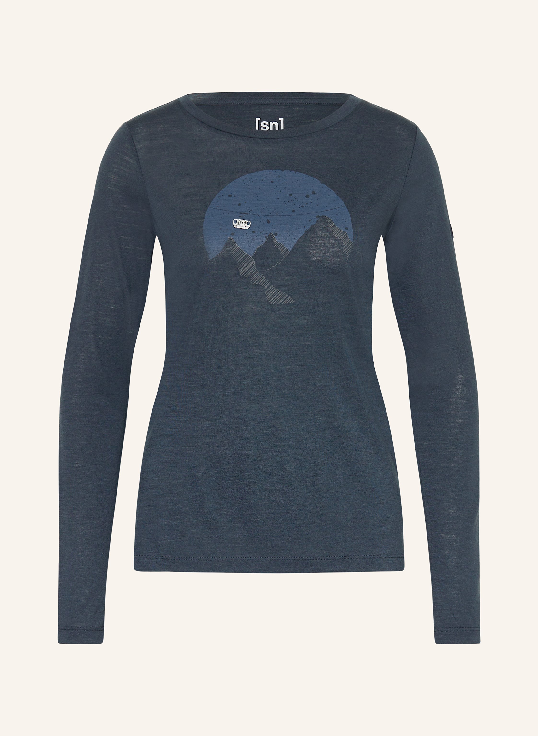 super.natural Longsleeve GONDOLA mit Merinowolle