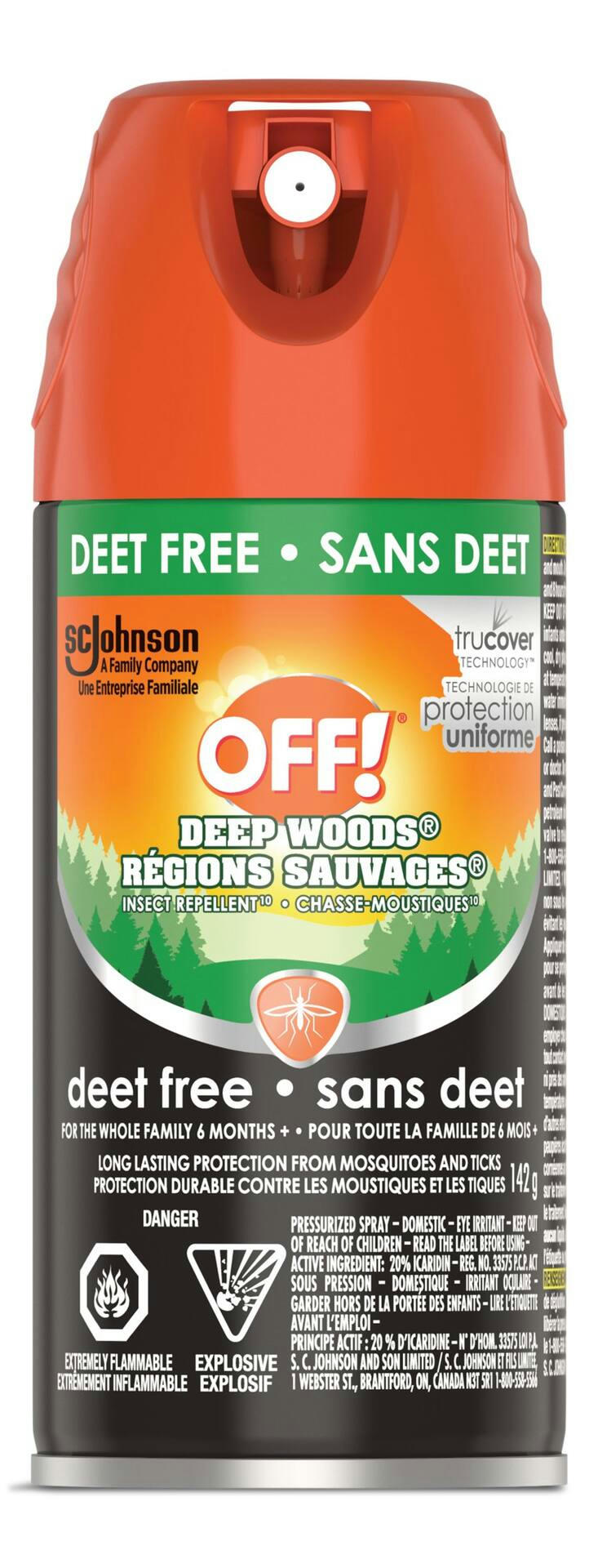 Off Deep Woods Deet Free Repellent, 142-g