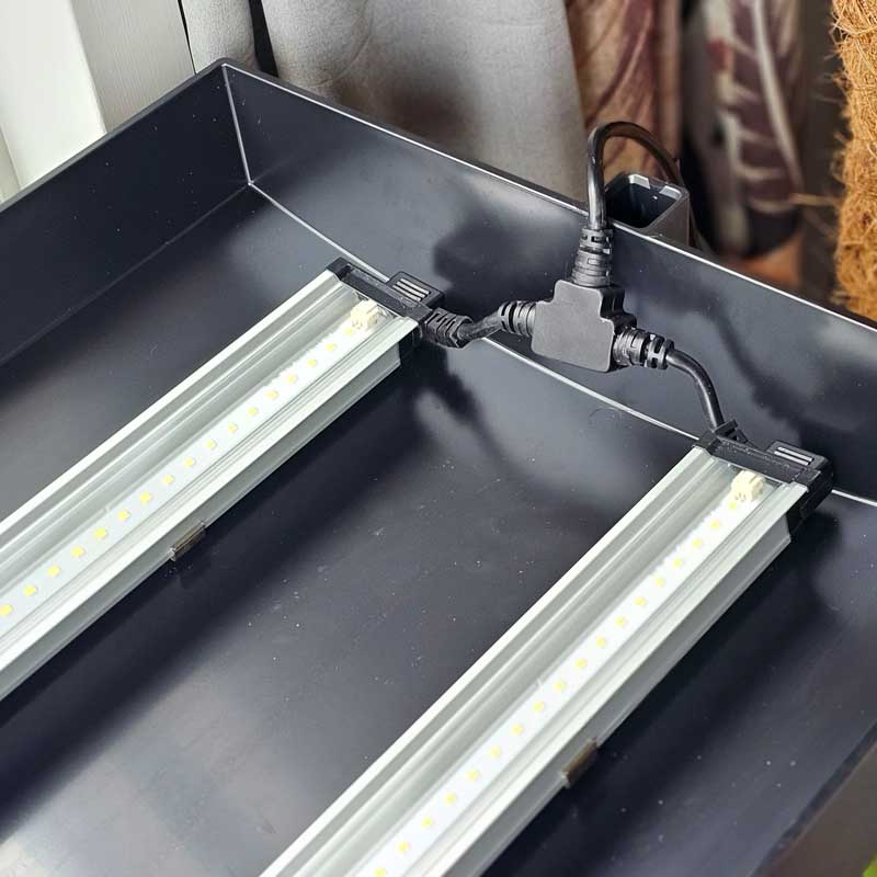 Odlingsstation LED stor, svart