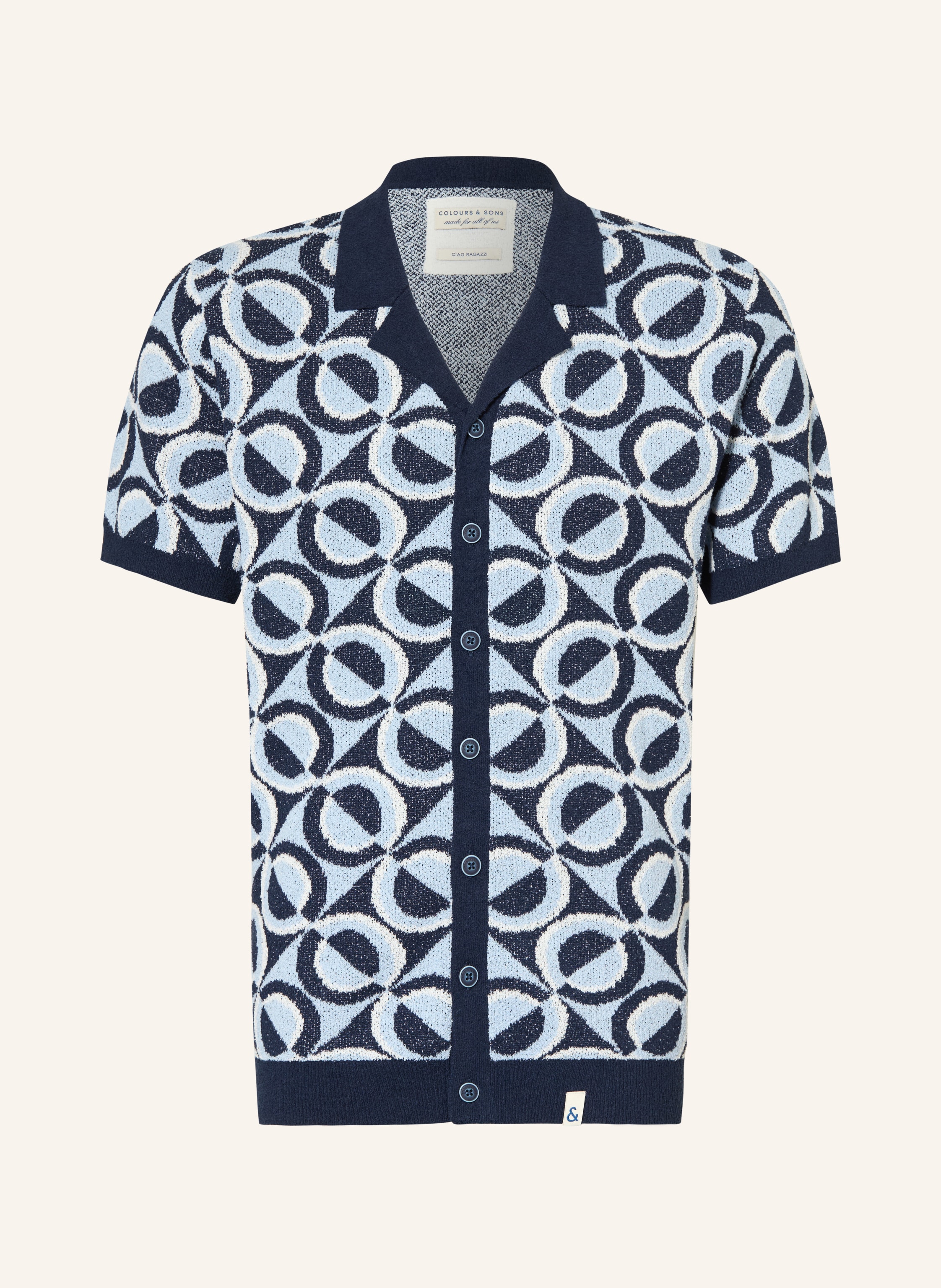 COLOURS & SONS Kurzarm-Hemd
