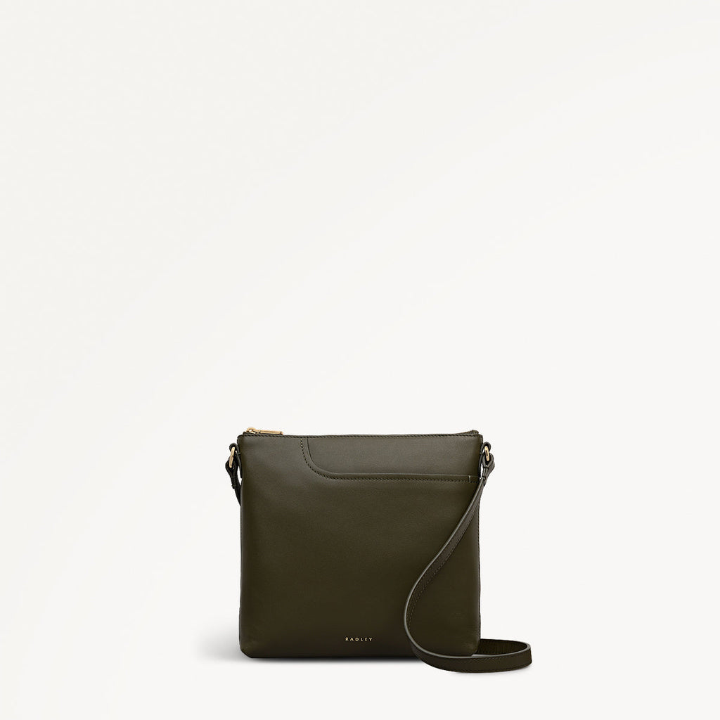 Pockets - Small Ziptop North-South Cross Body Bag