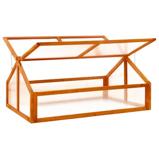 NNEVL Greenhouse Brown 114x80x50 cm Firwood