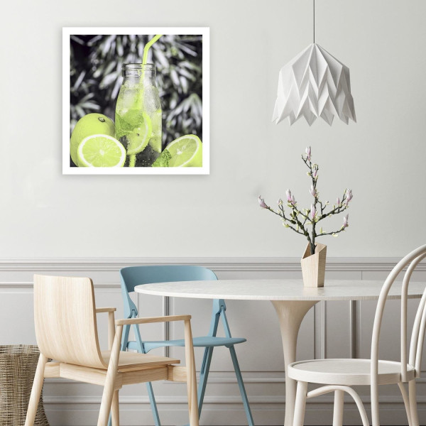 Feeby Obraz na płótnie Napój i limonki 30x30