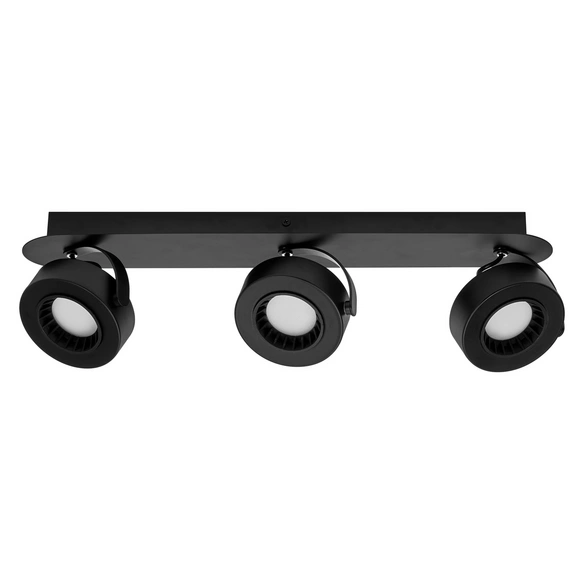 Deckenleuchte, LxBxH: 50x10x10,5 cm, schwarz