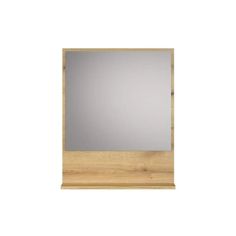 Hioshop PureBliss spiegel bad 60cm met plank eik decor