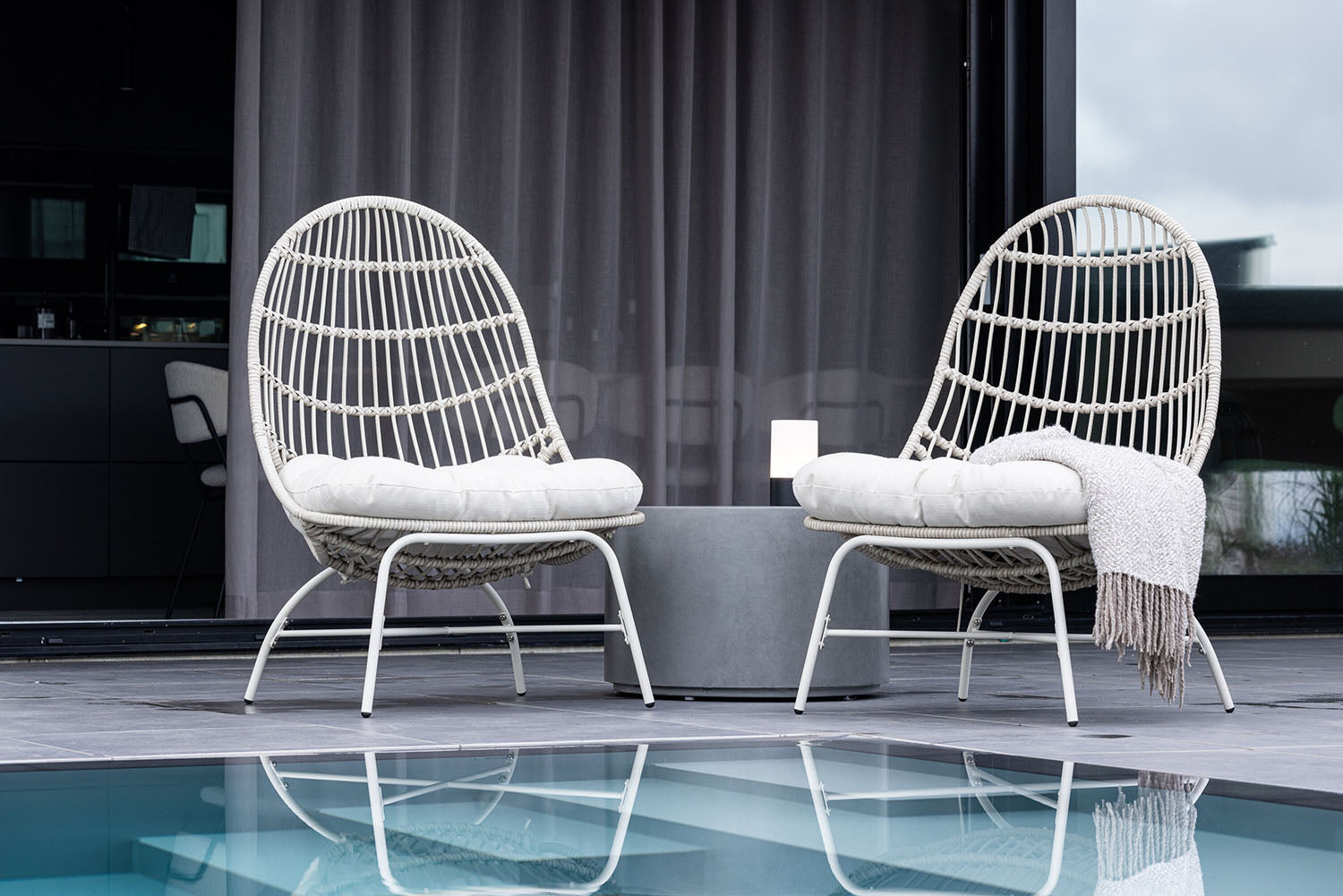 Rebellenclub Lipe Tuin Loungestoel - Beige