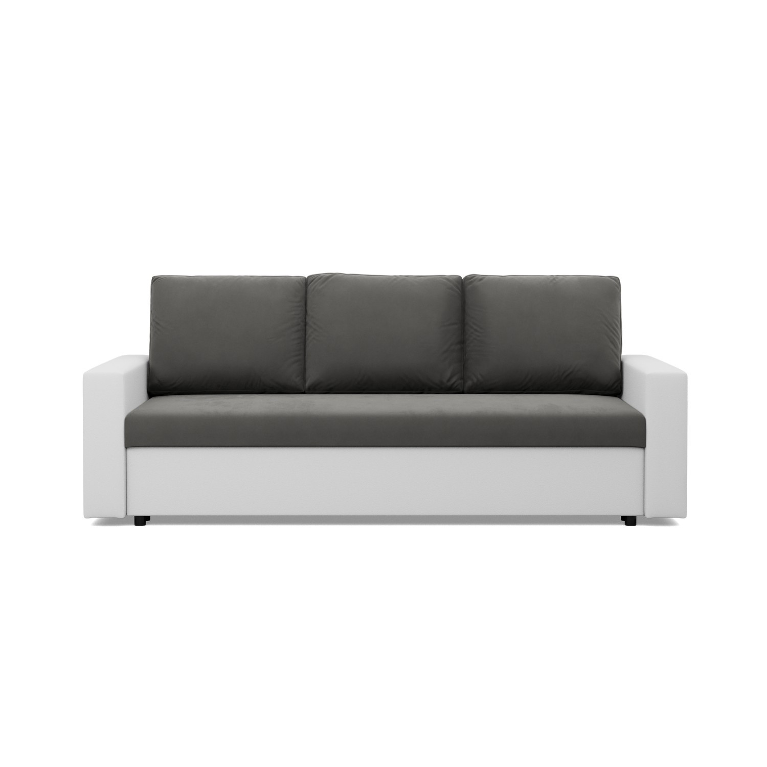SOFA KANAPA rozkładana z funkcją spania – szara biała