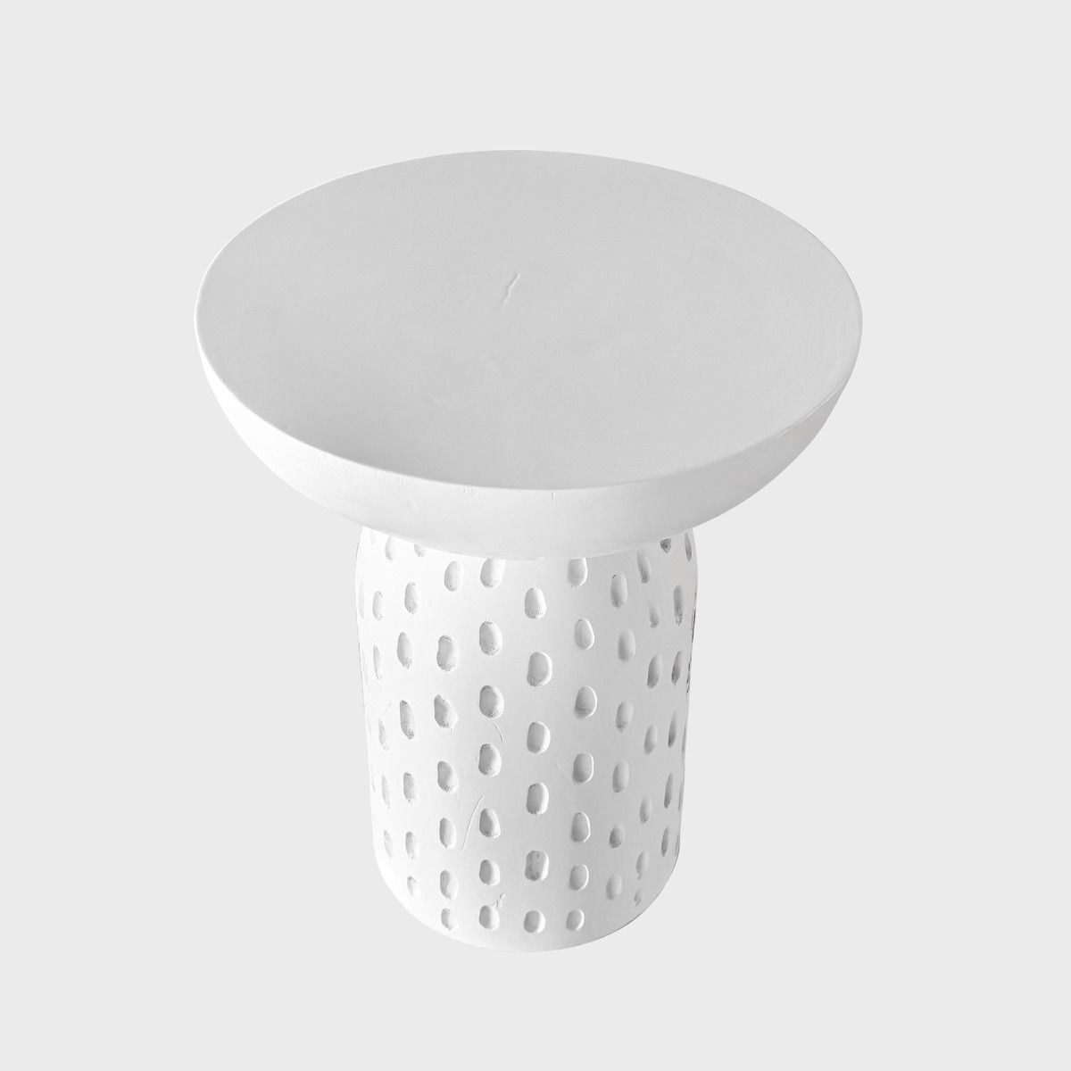 Stolik kawowy CHARME drewniany biały 37x37x42 cm