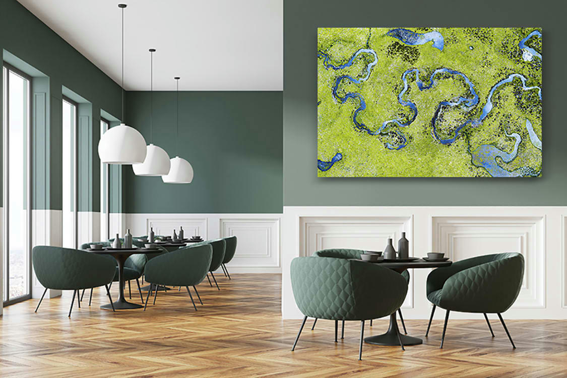 MEANDRES - Photographie d'art d'Hugo Grandcolas  30x45 cm sur plexi