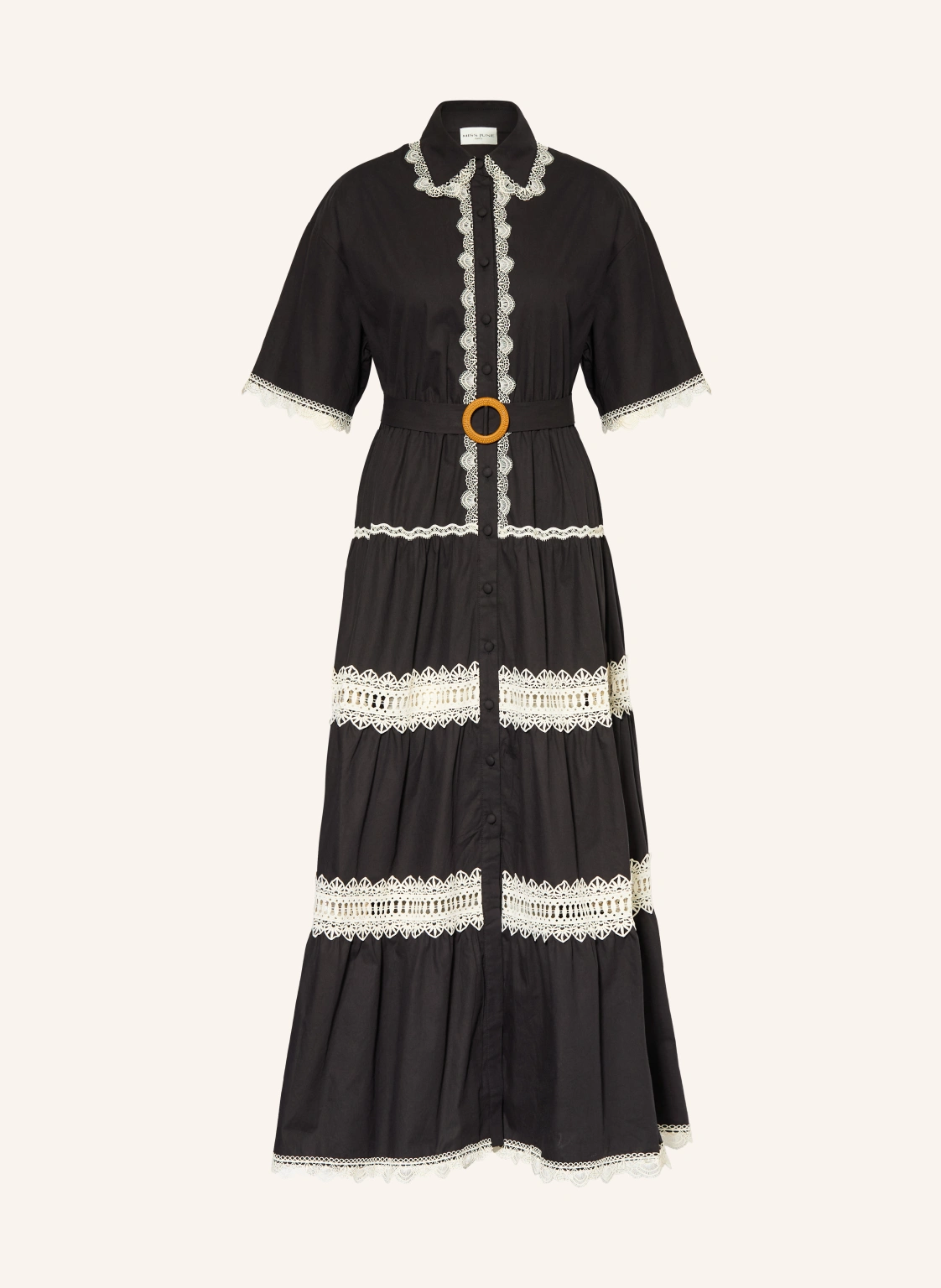 MISS JUNE Hemdblusenkleid BETTY mit Spitze