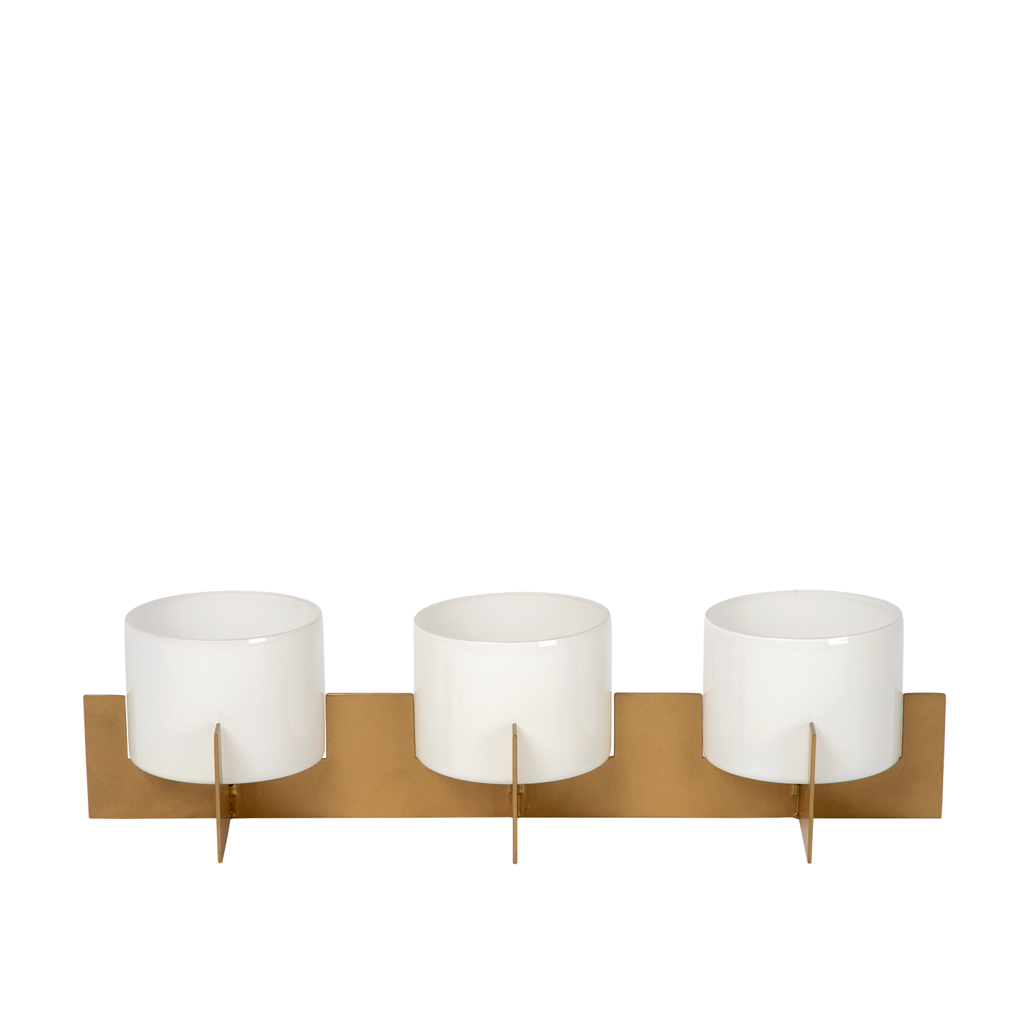 Atmooz Theelichthouder Zambesi - Set van 3 - Glas & Metaal - Ø 9 cm