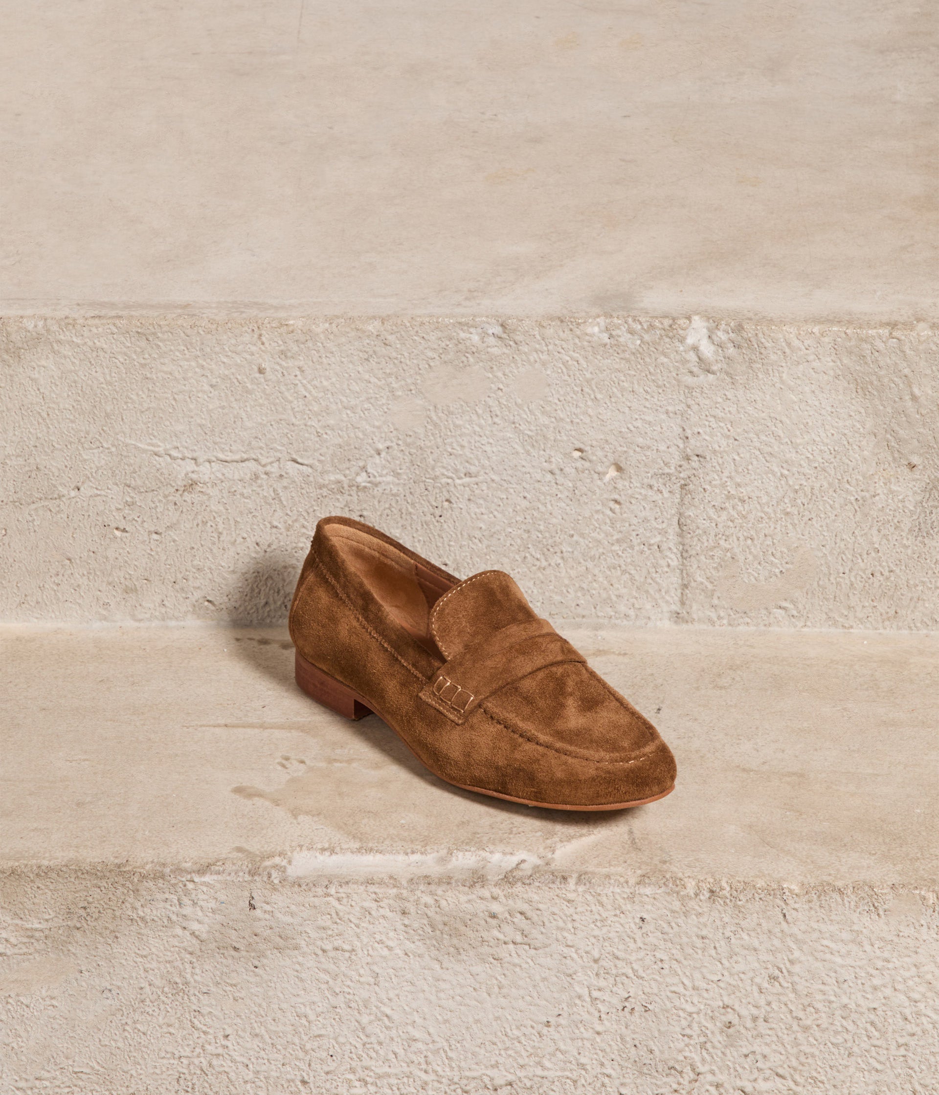 Mocassins velours camel Abla