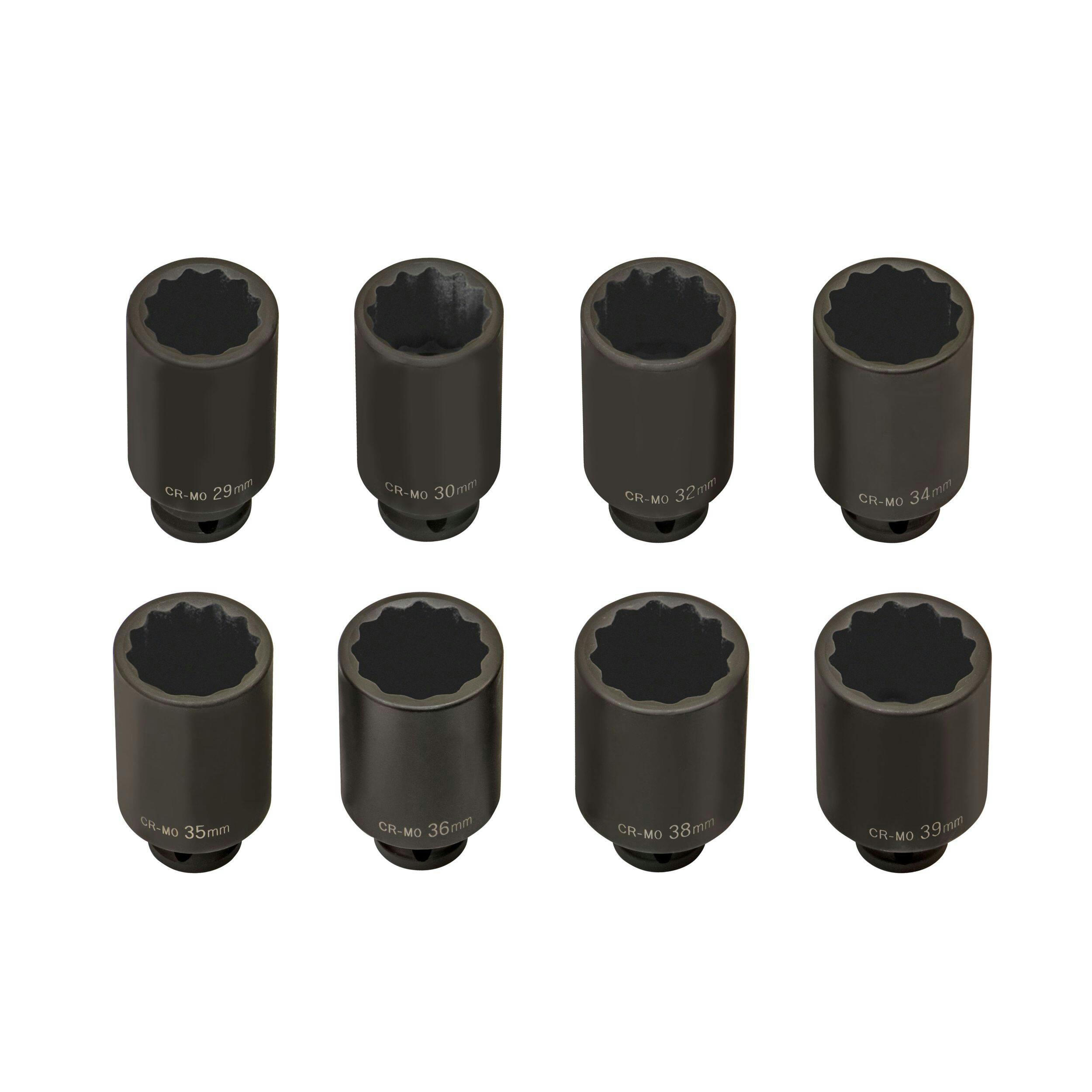 OEMTOOLS® Axle Nut Socket Set, 8-pc