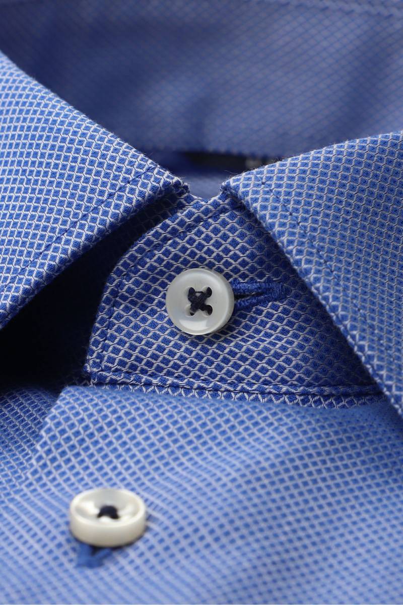 ETERNA Dynamic Cotton Modern Fit Hemd blau, Strukturiert