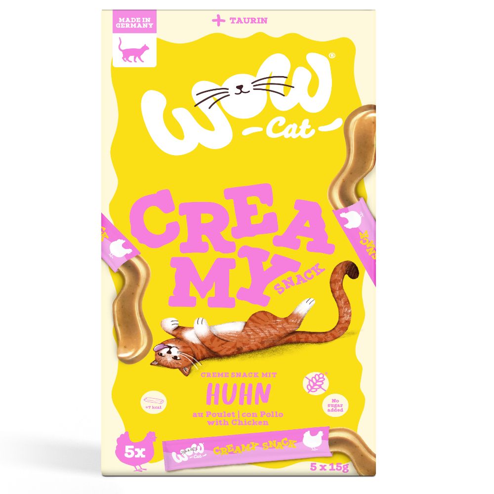 WOW Cat Creamy Snack 5 x 15g
