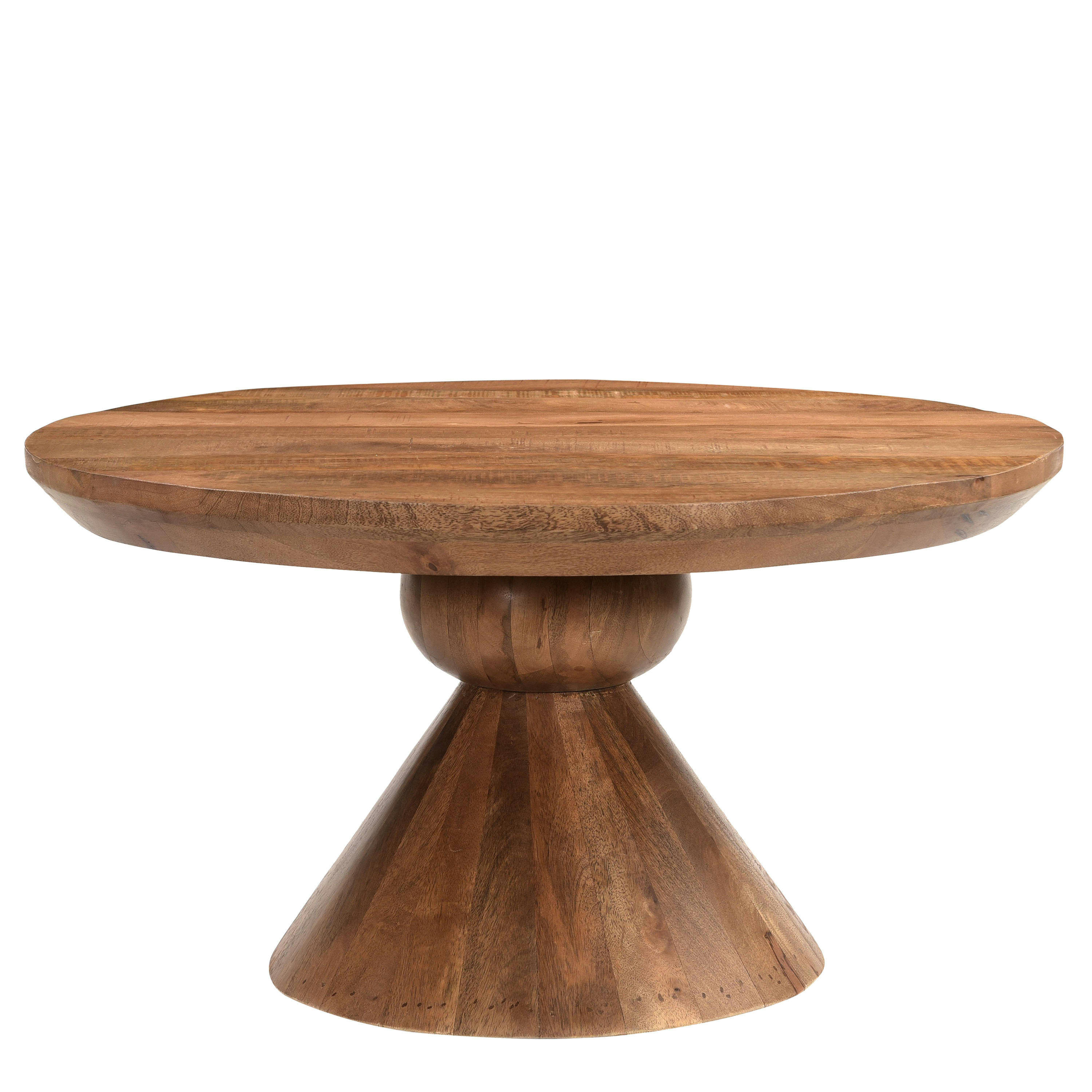 BOMBAY - BOMBAY-Table basse ronde Diam80 cm en bois de Manguier massif