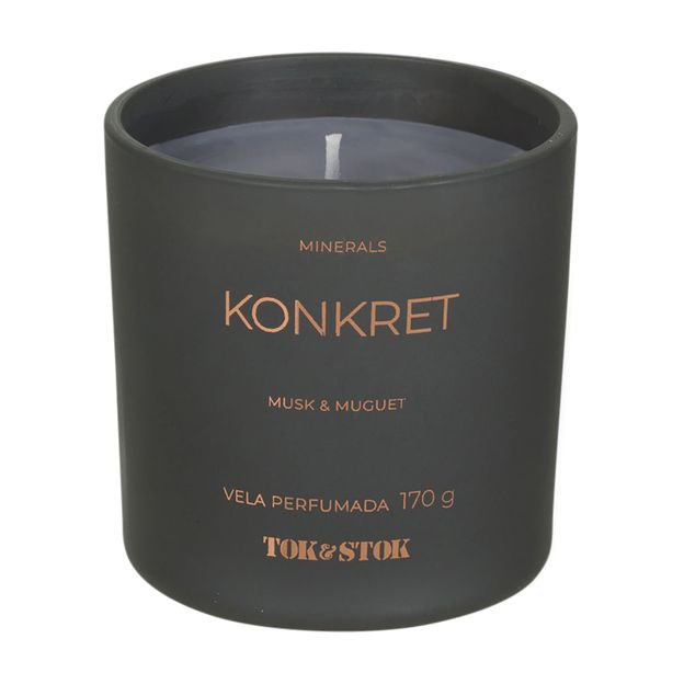 VELA PERFUMADA POTE MUSK E MUGUET MINERALS