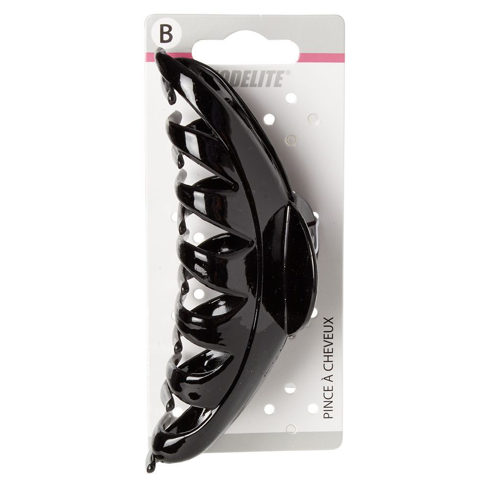 Pince crocodile noir brillant L.13 cm