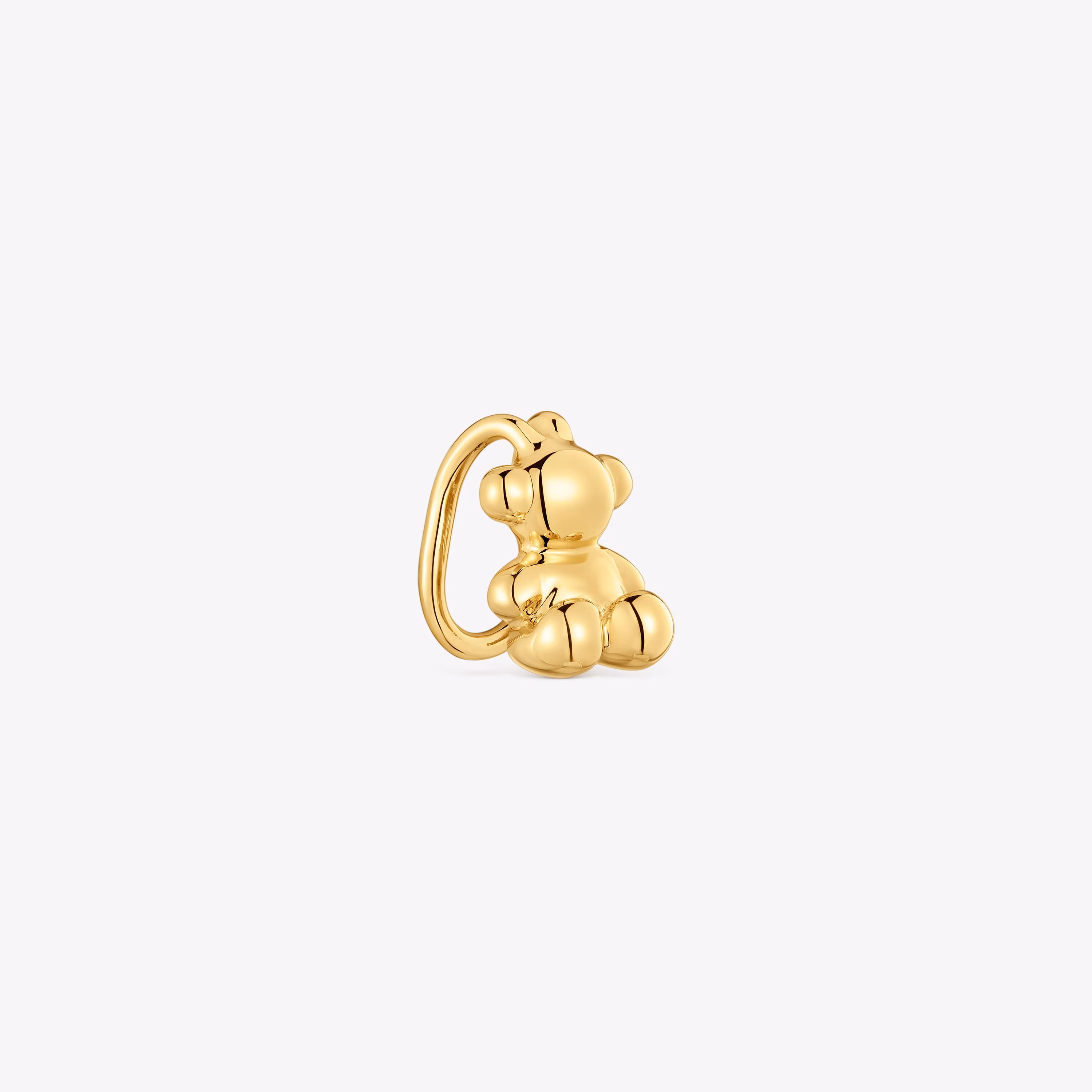Earcuff oso con baño de oro 18 kt sobre plata Bold Bear