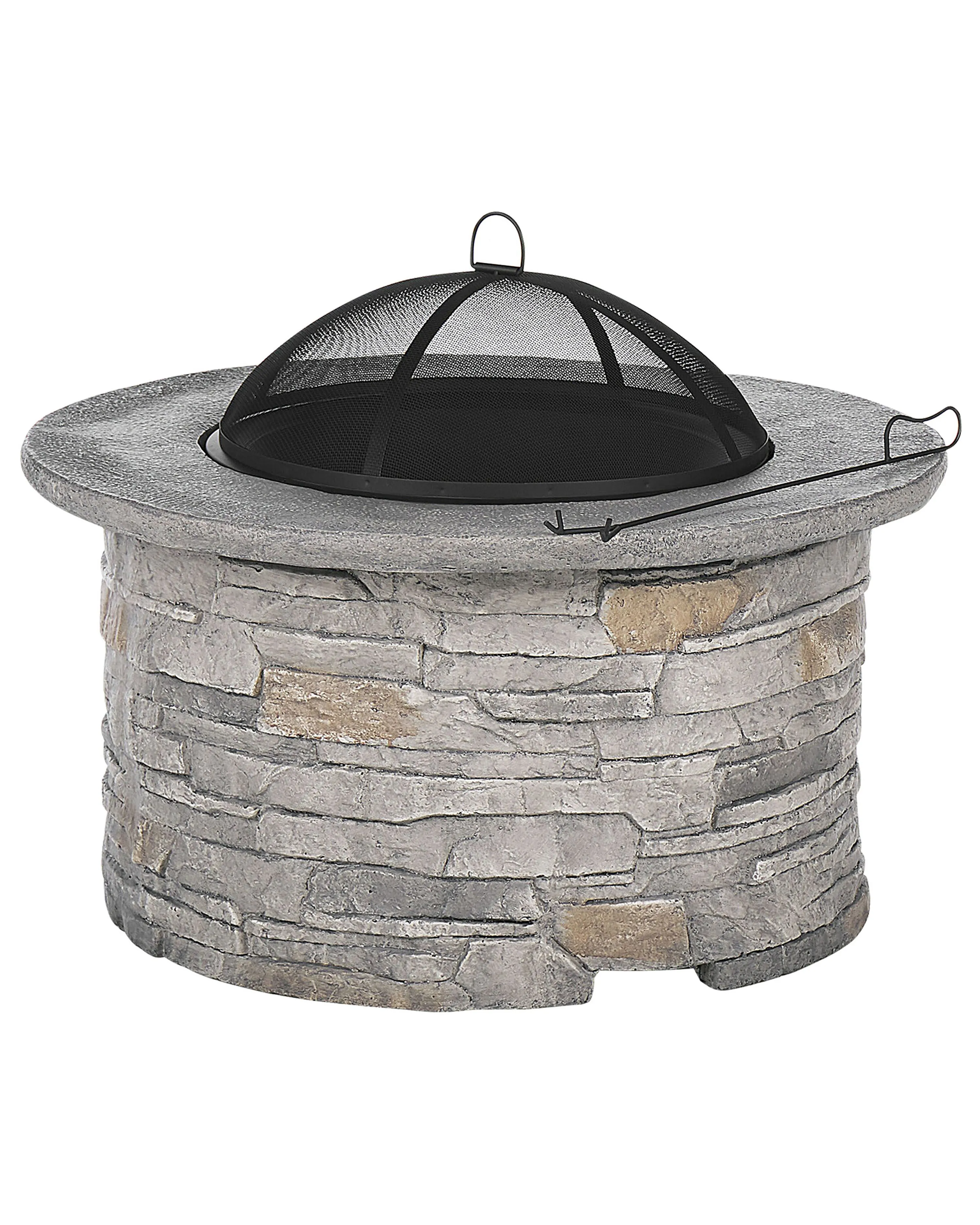 Grill Fire Pit TAMBORA Concrete Grey