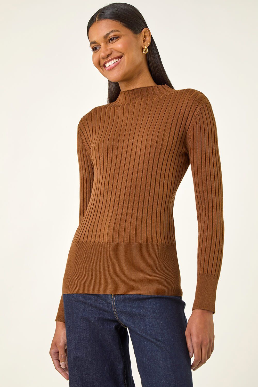 Roman Ribbed Detail Knitted Jumper