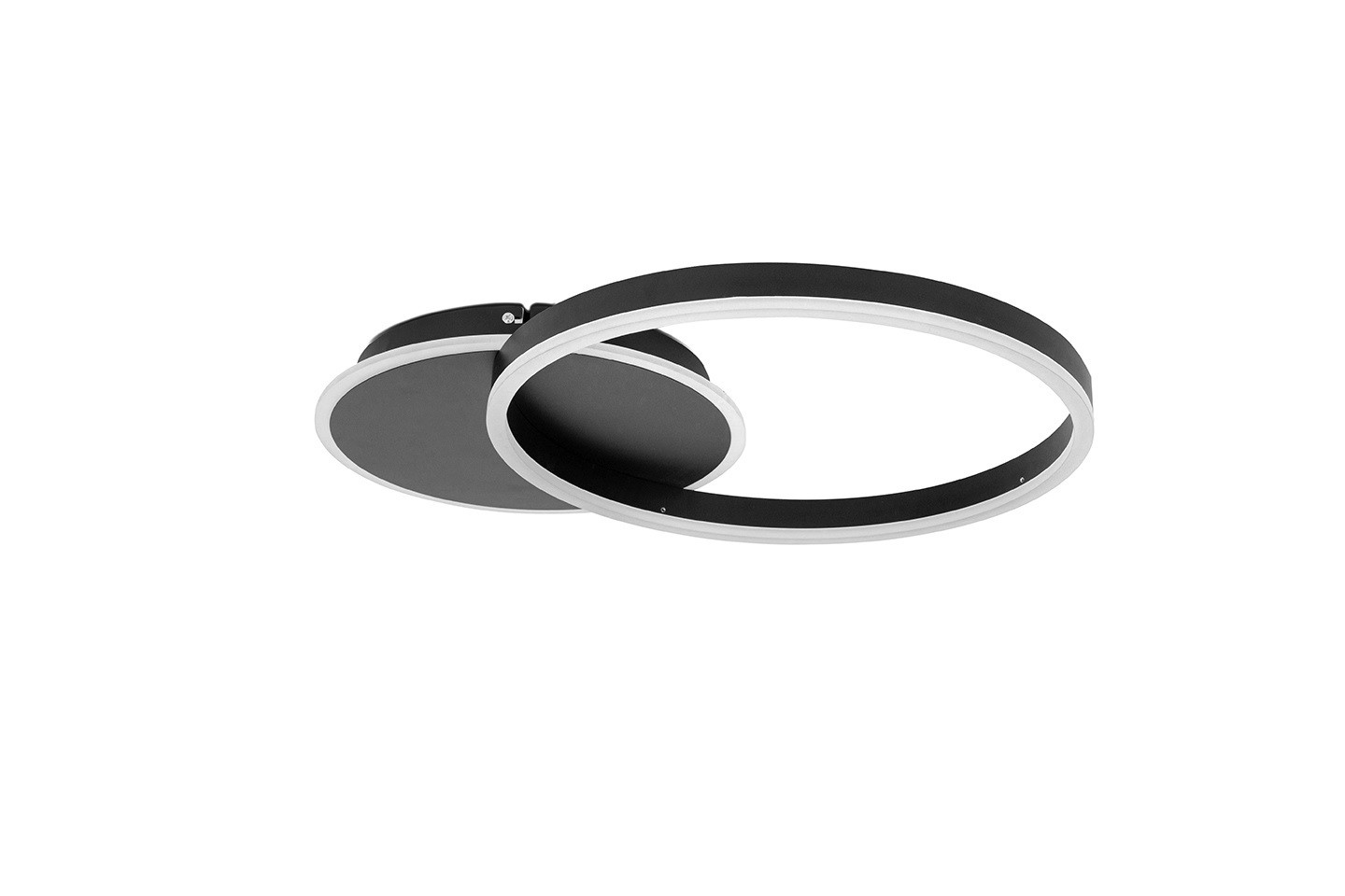 MOOSEE lampa sufitowa / plafon RINGS 2 czarna