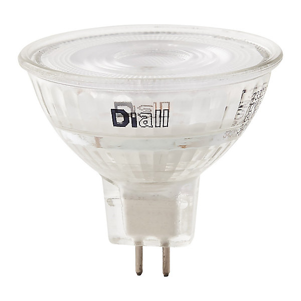 Lot 3 ampoules LED MR16 GU5.3 345lm 3.4W = 35W Ø4.5cm Diall blanc neutre