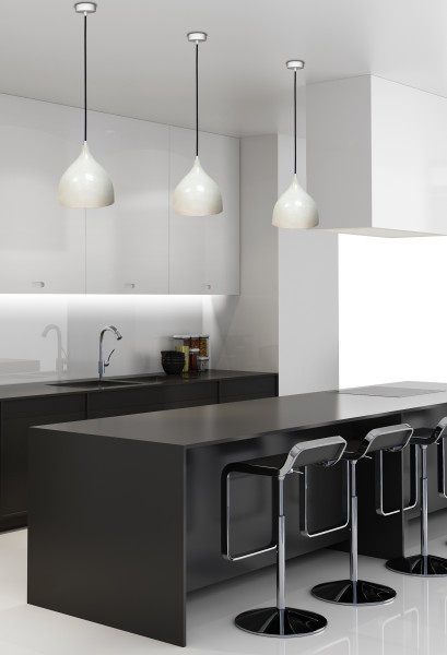 Lampa wisząca biała YSTAD 1xE27x40W wym: 90x22x35 cm Candellux