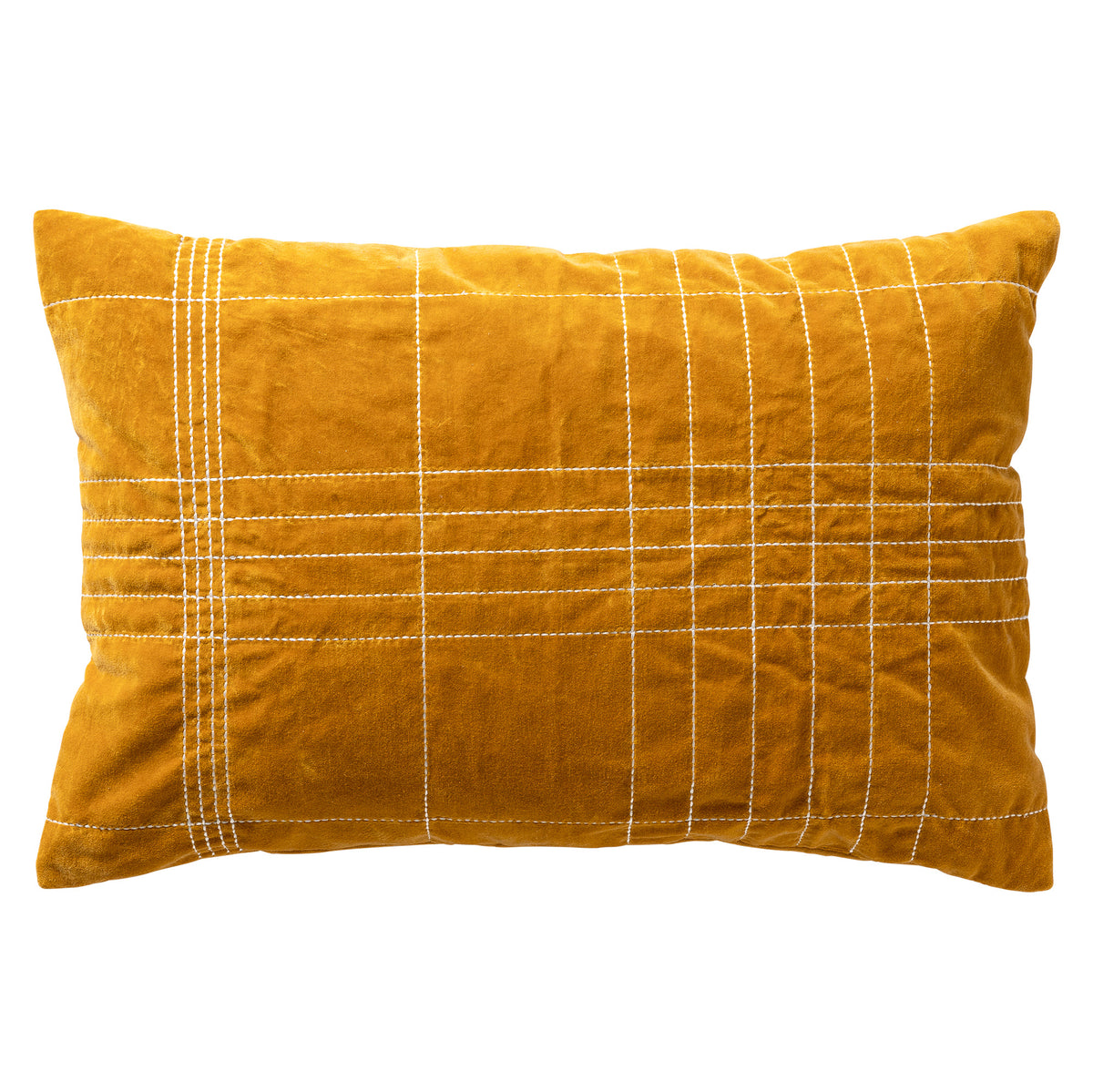 SELAH - sierkussen 40x60 cm - velvet - 100% katoen - Chai Tea - geel