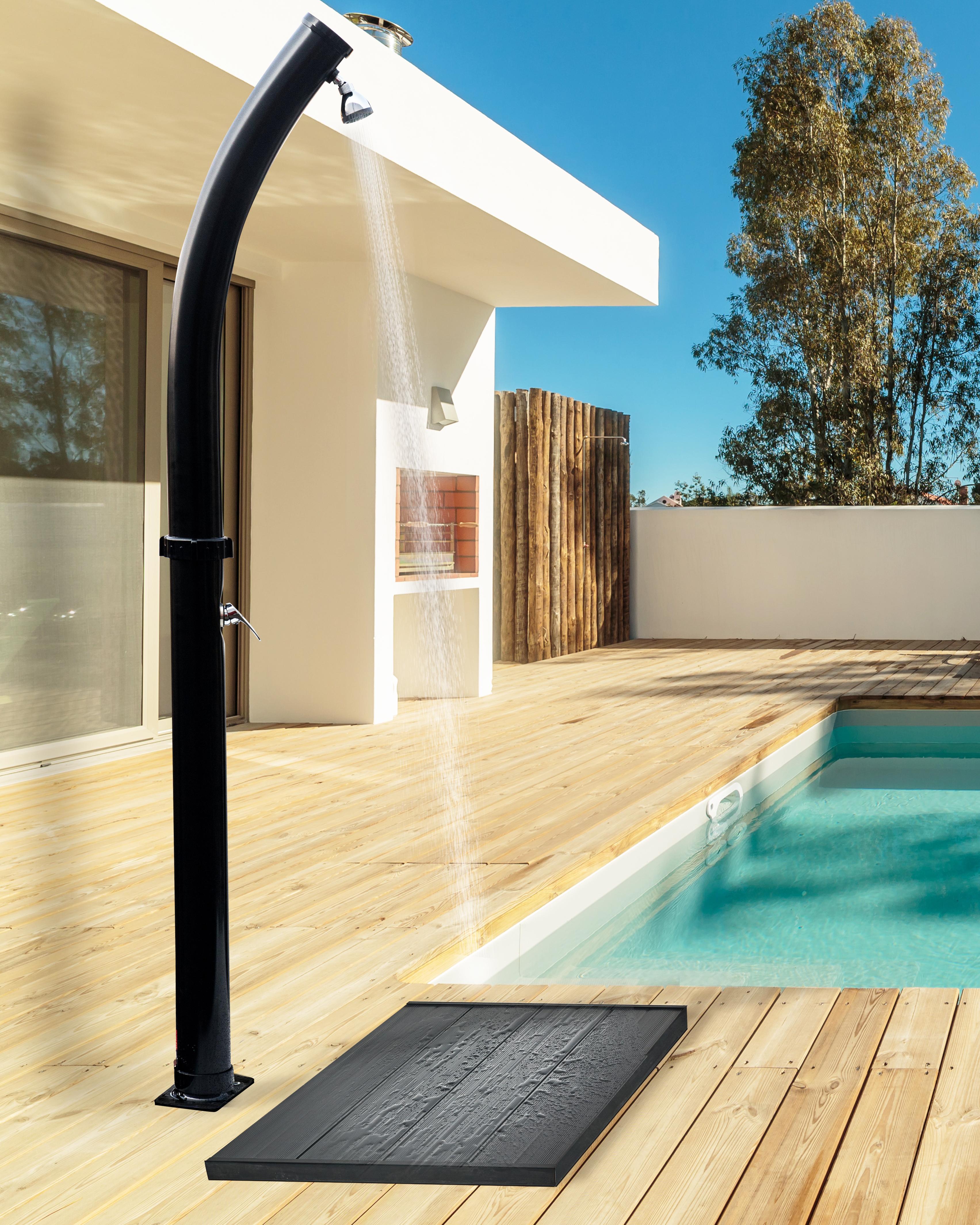 Freestanding Outdoor Solar Shower ENGABAO Black