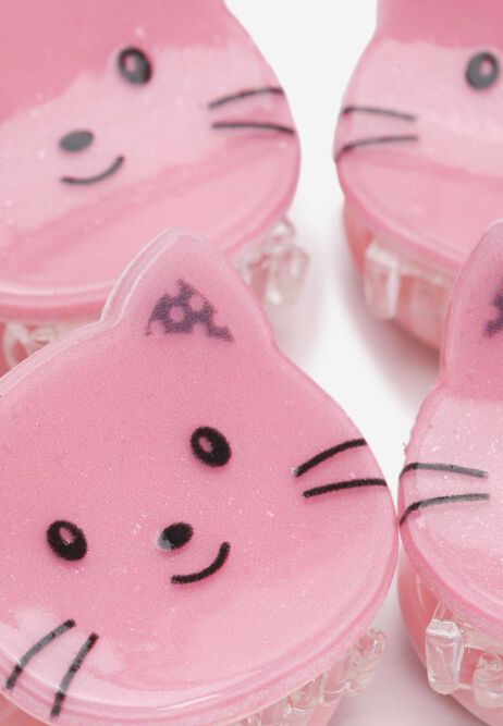 Girls 4pk Pink Cat Hair Clips