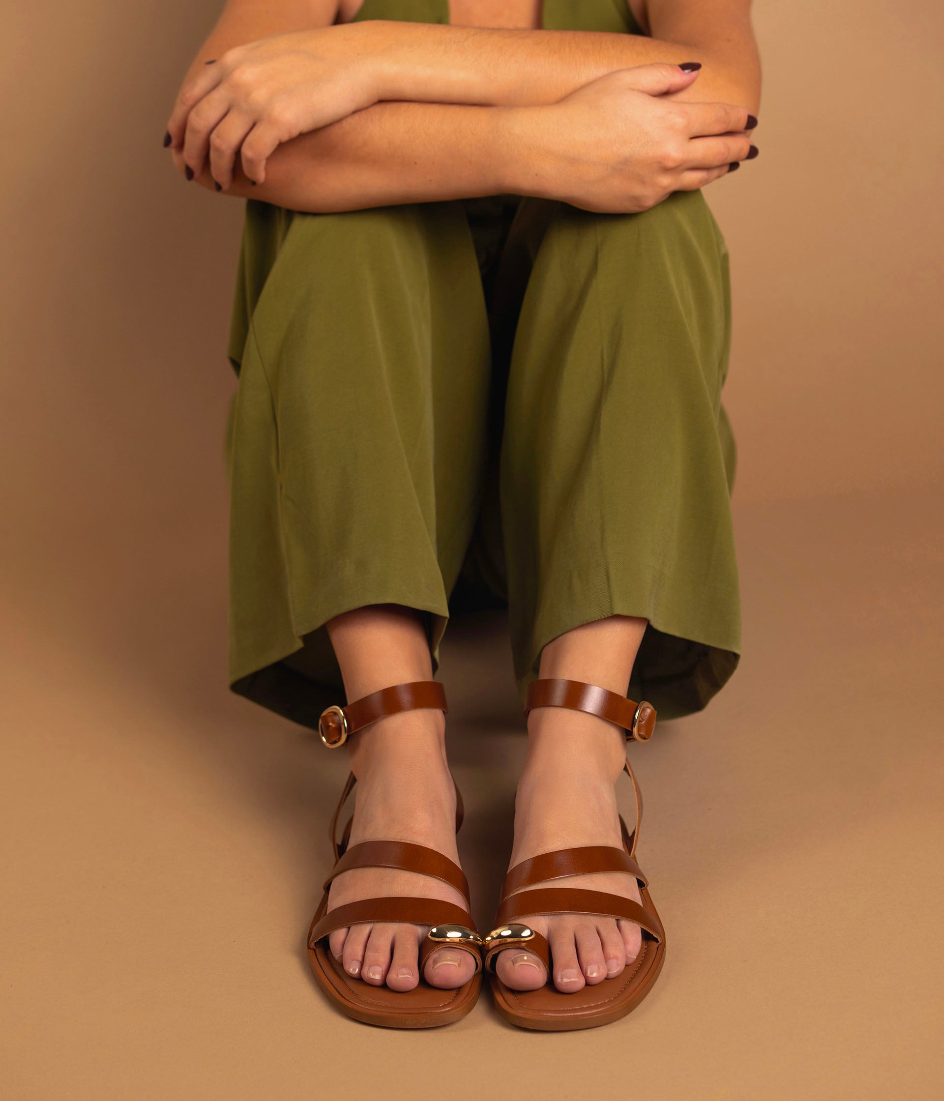 Sandale Nissa camel