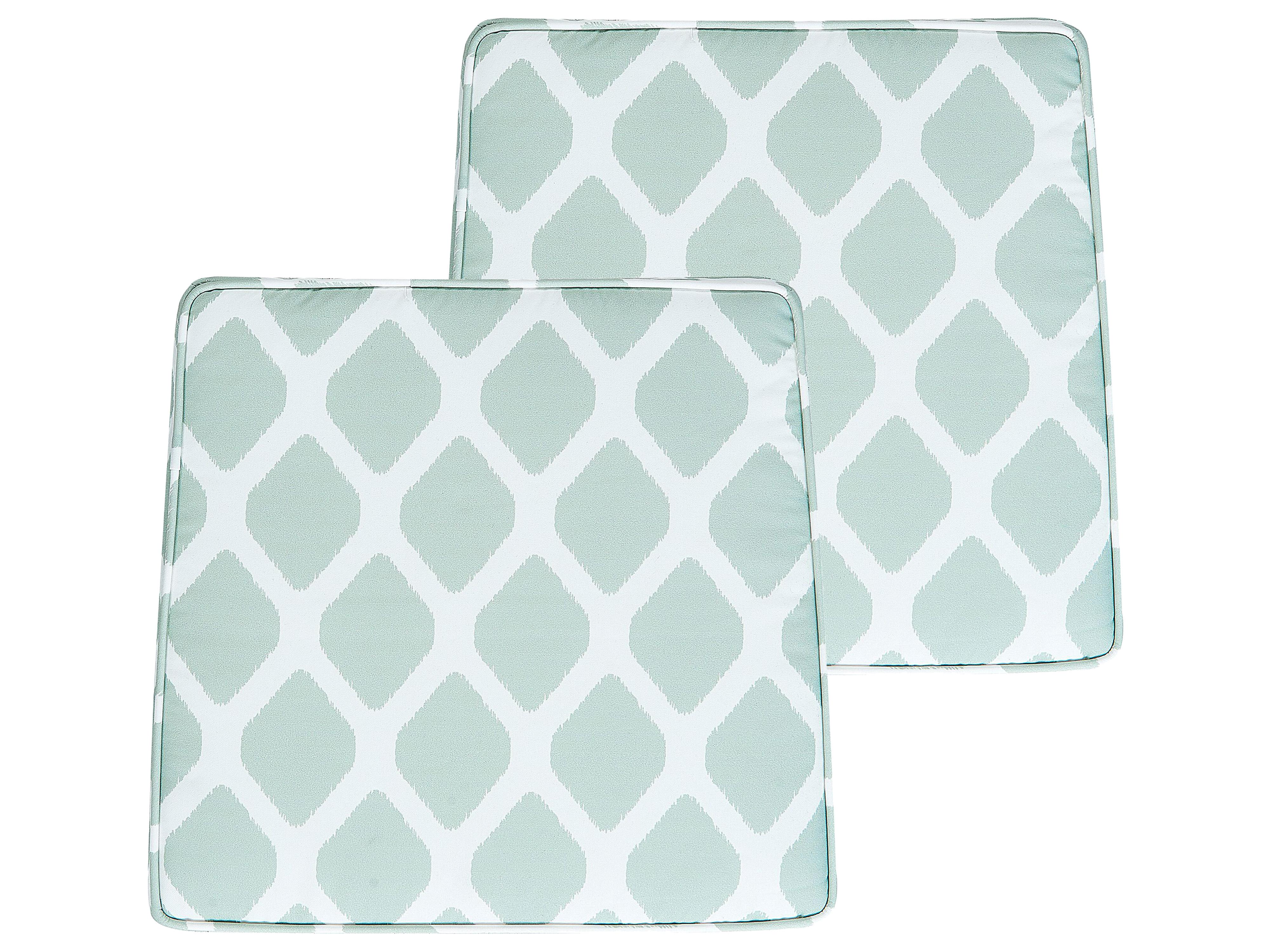Set of 2 Garden Chair Cushions TERNI 37 x 34 cm Mint Green
