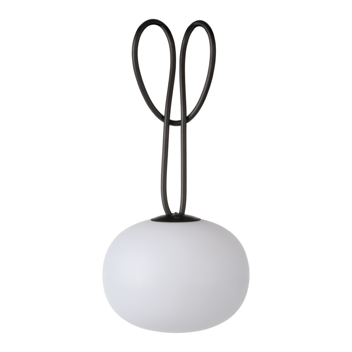 Lampa ogrodowa STONO MILK USB 23 LED biało-czarna LED 1x1W 30lm IP54 Kanlux