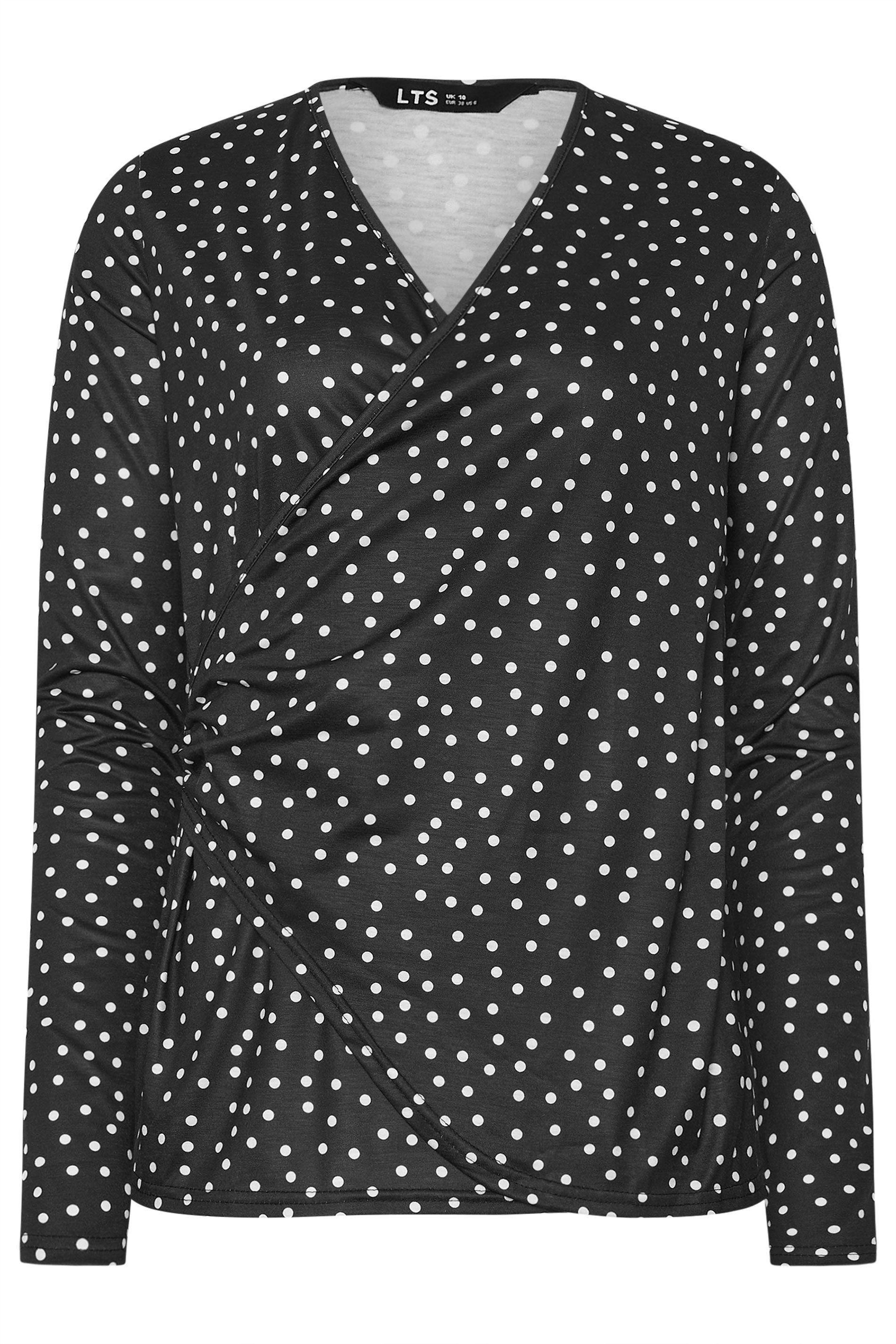 Long Tall Sally Tall Spot Wrap Top