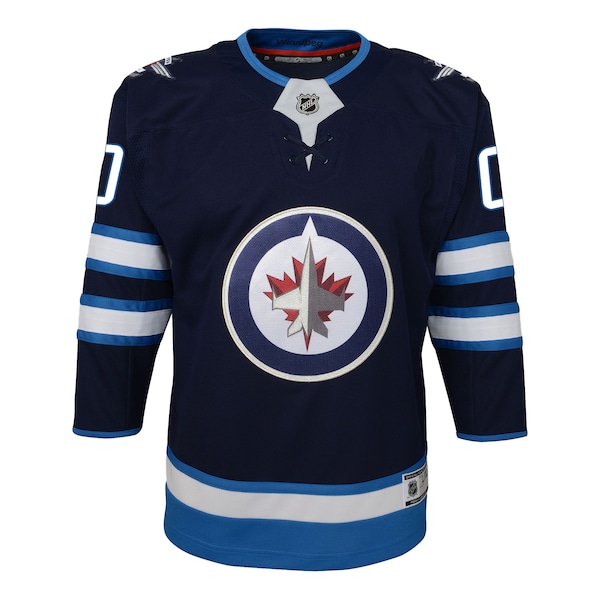 Winnipeg Jets Youth Home Premier Custom Jersey - Navy
