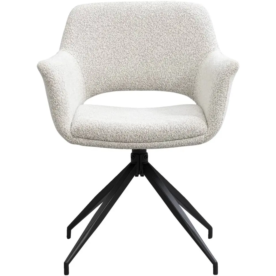 Eetkamerstoel Belle - stof - cr&egrave;me